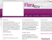 Tablet Screenshot of floraxtra.com